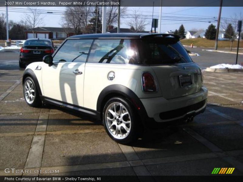 Pepper White / Grey/Carbon Black 2007 Mini Cooper S Hardtop
