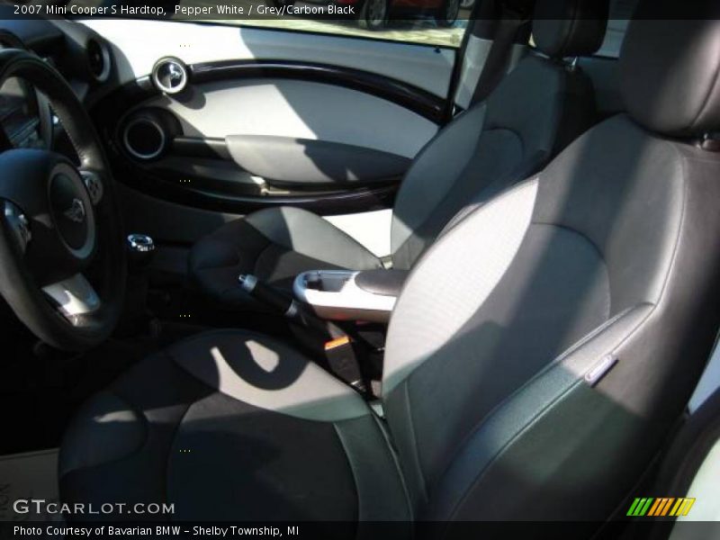 Pepper White / Grey/Carbon Black 2007 Mini Cooper S Hardtop