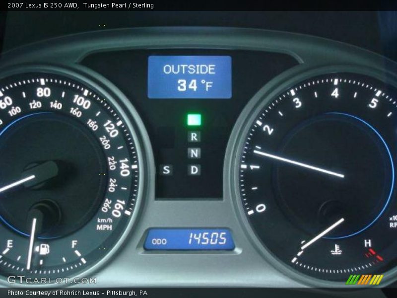 Tungsten Pearl / Sterling 2007 Lexus IS 250 AWD