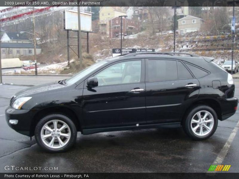 Obsidian Black / Parchment 2009 Lexus RX 350 AWD