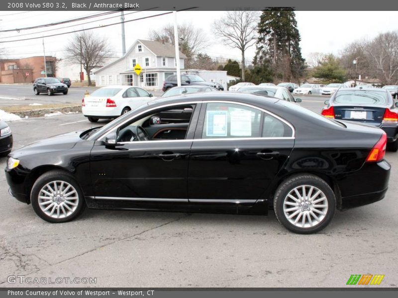 Black / Anthracite Black 2008 Volvo S80 3.2