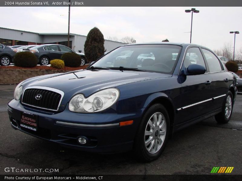 Ardor Blue / Black 2004 Hyundai Sonata V6