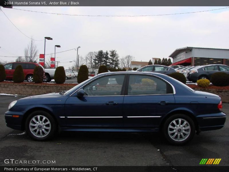 Ardor Blue / Black 2004 Hyundai Sonata V6