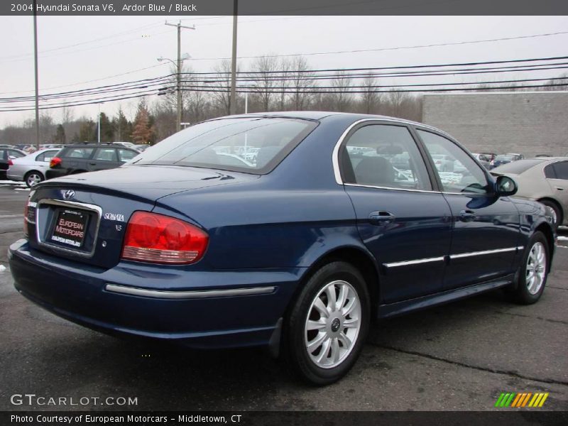 Ardor Blue / Black 2004 Hyundai Sonata V6