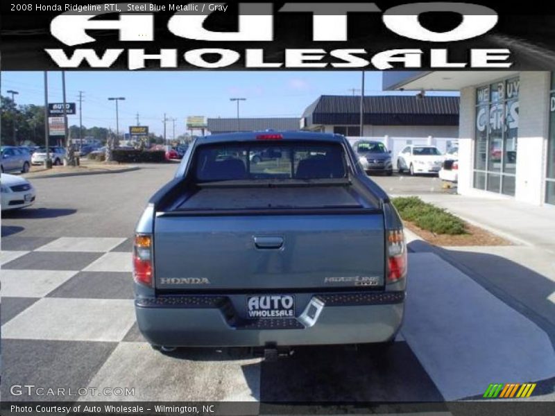 Steel Blue Metallic / Gray 2008 Honda Ridgeline RTL