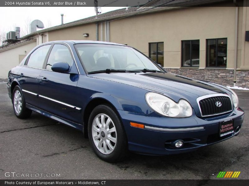 Ardor Blue / Black 2004 Hyundai Sonata V6