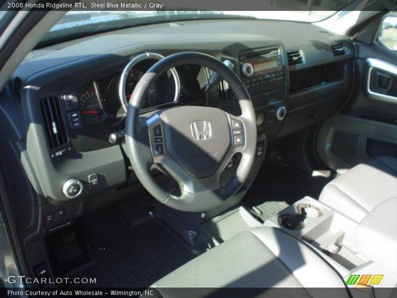 Steel Blue Metallic / Gray 2008 Honda Ridgeline RTL