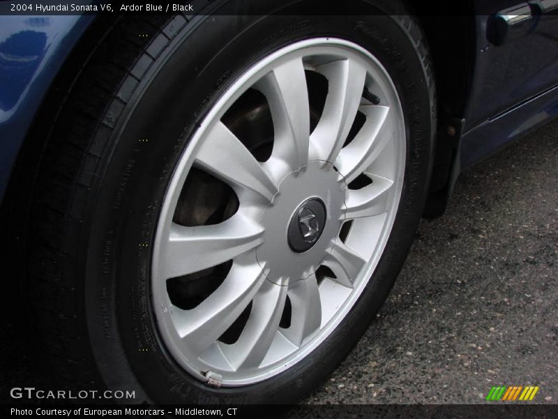 Ardor Blue / Black 2004 Hyundai Sonata V6
