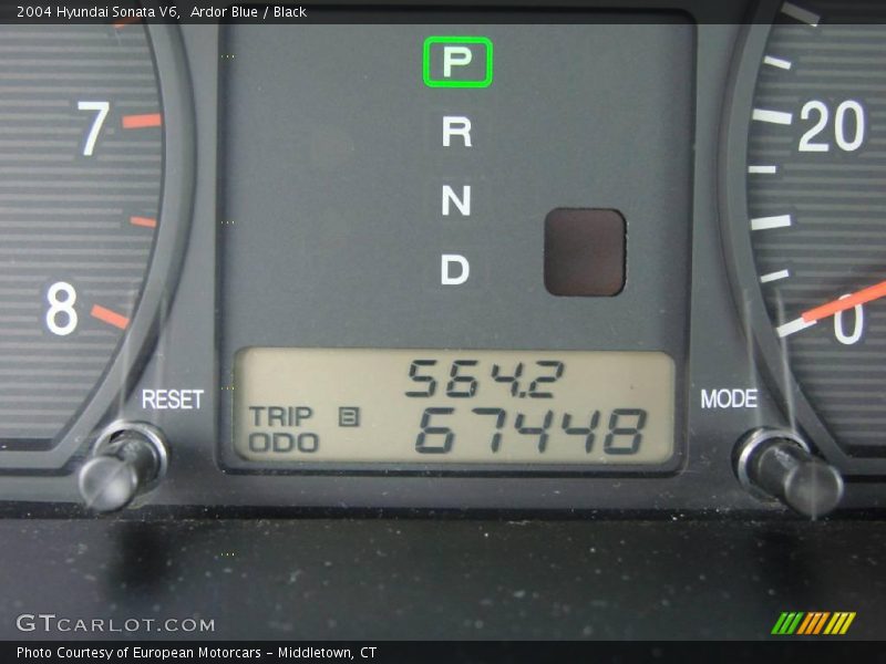 Ardor Blue / Black 2004 Hyundai Sonata V6