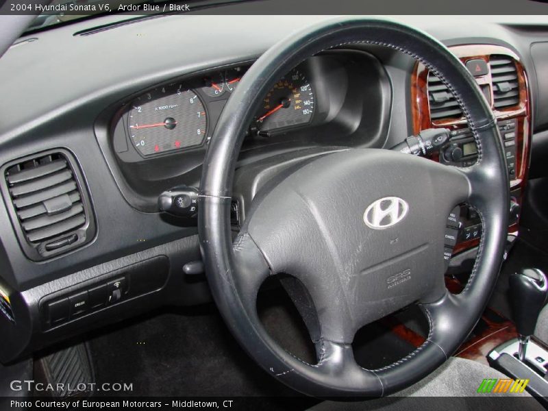 Ardor Blue / Black 2004 Hyundai Sonata V6