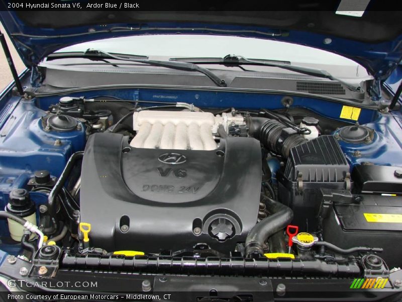 Ardor Blue / Black 2004 Hyundai Sonata V6