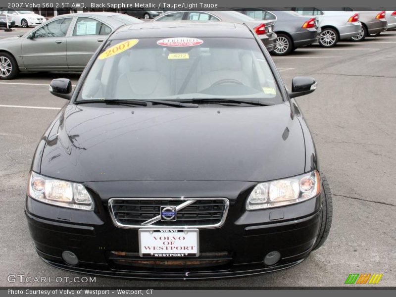 Black Sapphire Metallic / Taupe/Light Taupe 2007 Volvo S60 2.5T AWD