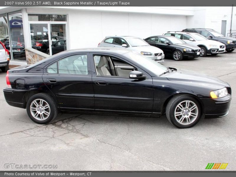 Black Sapphire Metallic / Taupe/Light Taupe 2007 Volvo S60 2.5T AWD