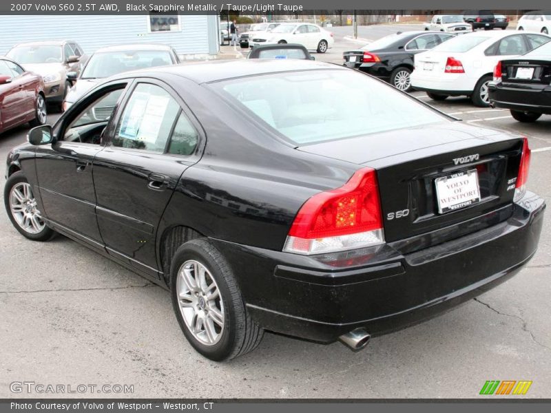 Black Sapphire Metallic / Taupe/Light Taupe 2007 Volvo S60 2.5T AWD