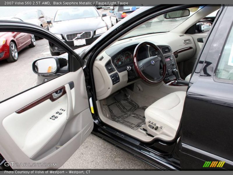 Black Sapphire Metallic / Taupe/Light Taupe 2007 Volvo S60 2.5T AWD