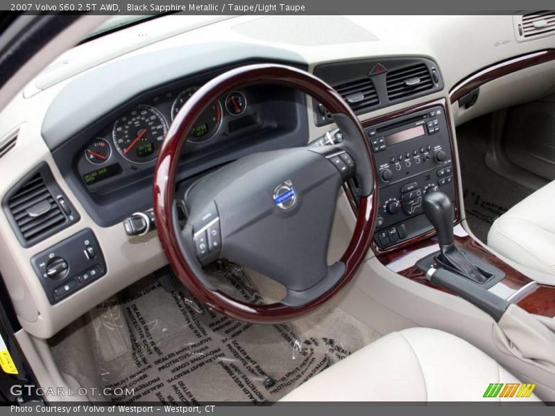 Black Sapphire Metallic / Taupe/Light Taupe 2007 Volvo S60 2.5T AWD