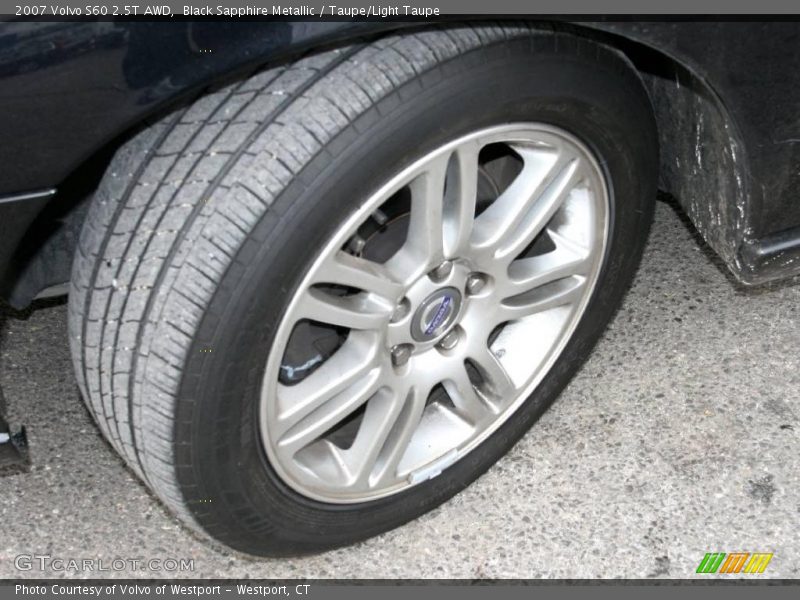 Black Sapphire Metallic / Taupe/Light Taupe 2007 Volvo S60 2.5T AWD