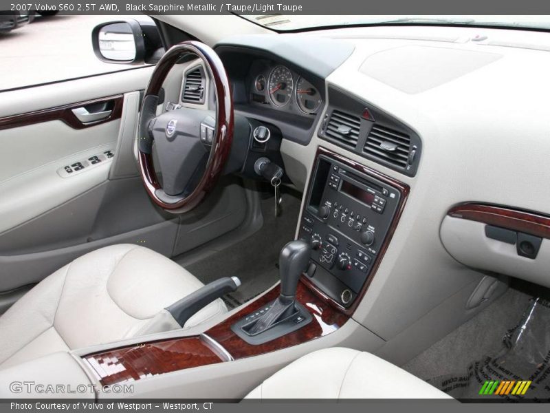 Black Sapphire Metallic / Taupe/Light Taupe 2007 Volvo S60 2.5T AWD