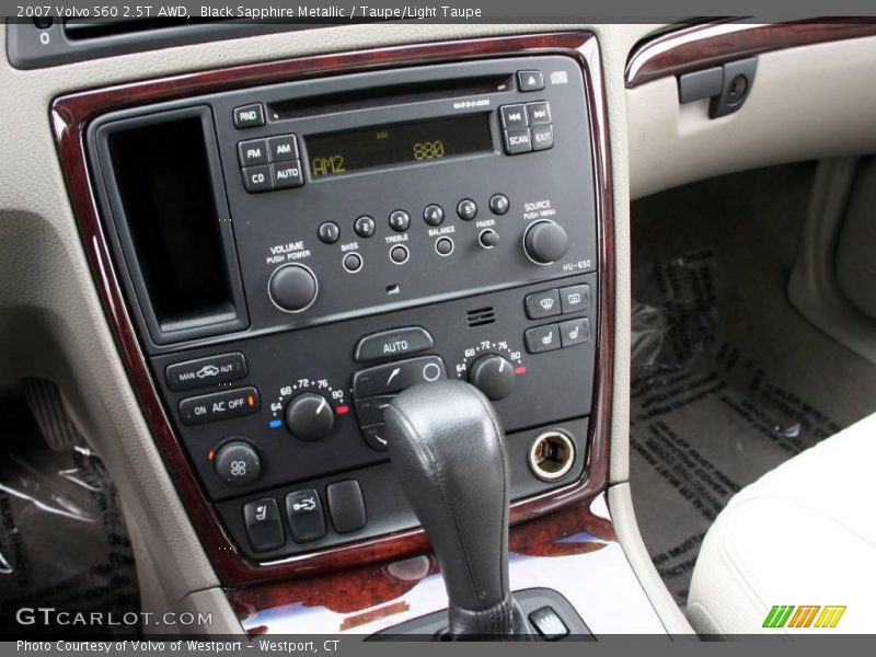 Black Sapphire Metallic / Taupe/Light Taupe 2007 Volvo S60 2.5T AWD