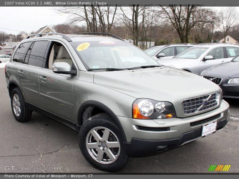 Willow Green Metallic / Taupe 2007 Volvo XC90 3.2 AWD