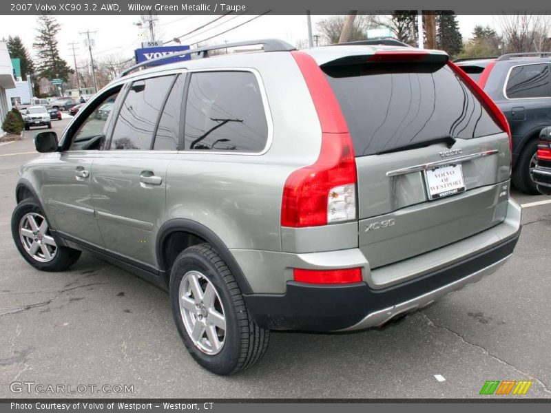 Willow Green Metallic / Taupe 2007 Volvo XC90 3.2 AWD