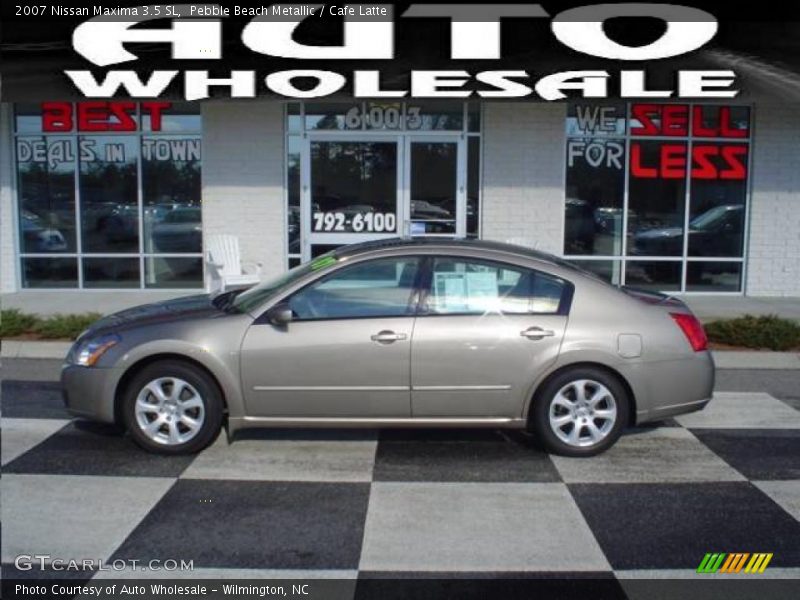 Pebble Beach Metallic / Cafe Latte 2007 Nissan Maxima 3.5 SL