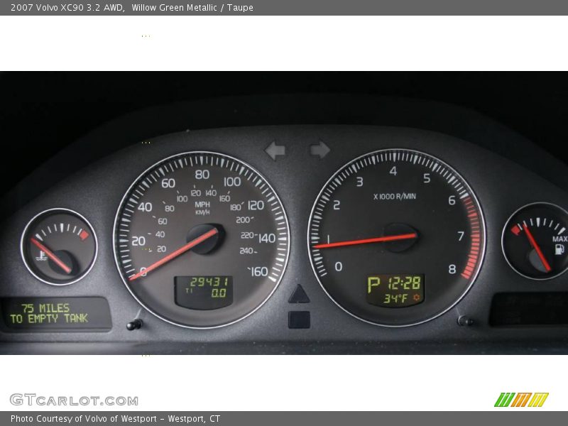 Willow Green Metallic / Taupe 2007 Volvo XC90 3.2 AWD