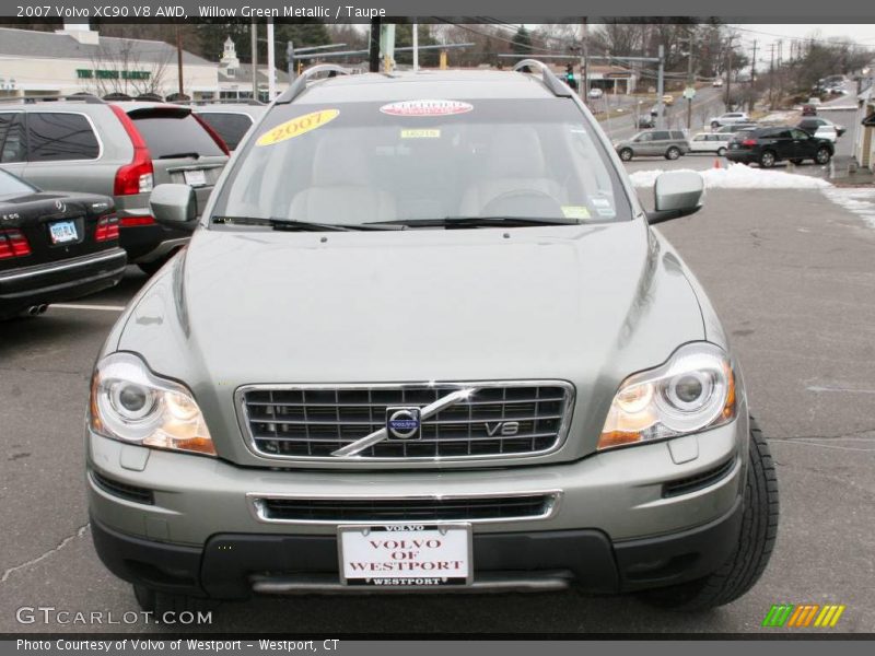Willow Green Metallic / Taupe 2007 Volvo XC90 V8 AWD