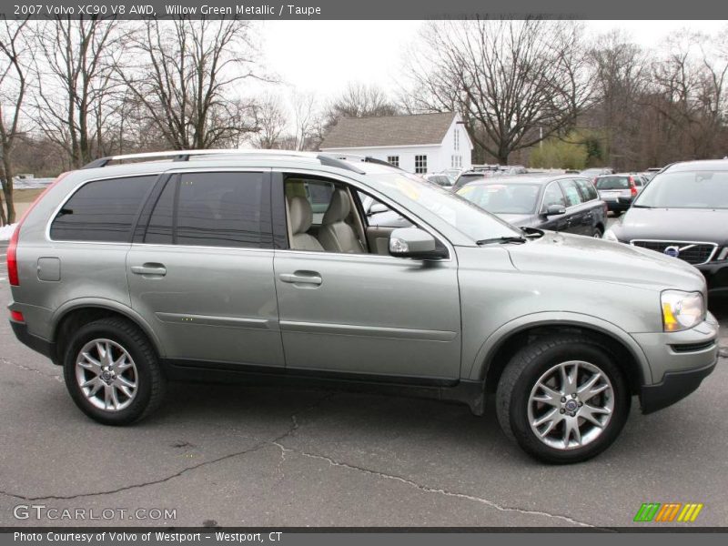Willow Green Metallic / Taupe 2007 Volvo XC90 V8 AWD
