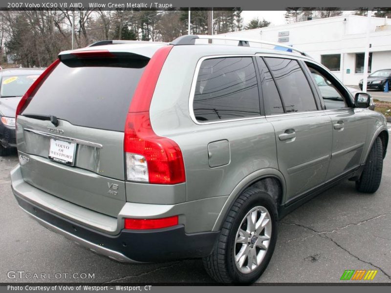 Willow Green Metallic / Taupe 2007 Volvo XC90 V8 AWD