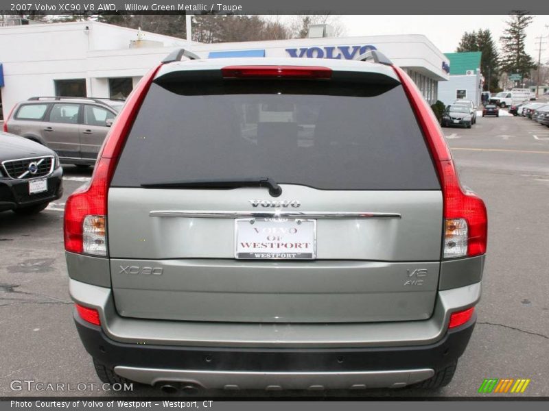Willow Green Metallic / Taupe 2007 Volvo XC90 V8 AWD