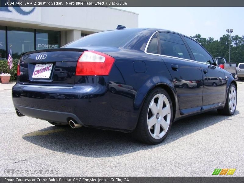 Moro Blue Pearl Effect / Black/Blue 2004 Audi S4 4.2 quattro Sedan