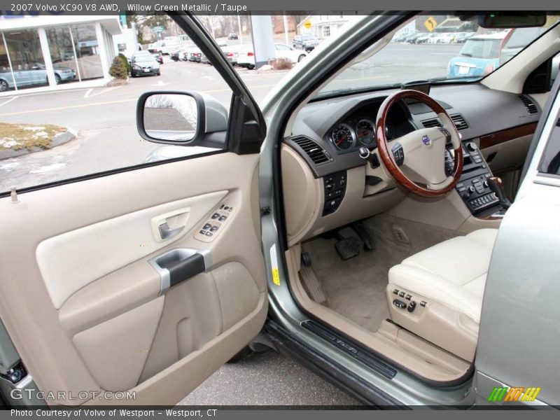 Willow Green Metallic / Taupe 2007 Volvo XC90 V8 AWD