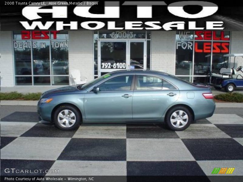 Aloe Green Metallic / Bisque 2008 Toyota Camry LE