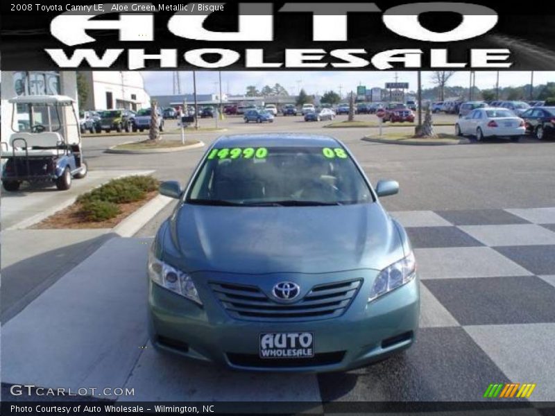 Aloe Green Metallic / Bisque 2008 Toyota Camry LE