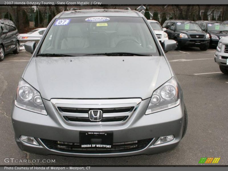 Slate Green Metallic / Gray 2007 Honda Odyssey Touring
