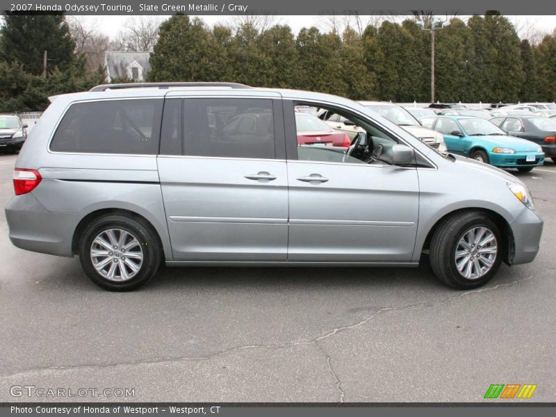 Slate Green Metallic / Gray 2007 Honda Odyssey Touring