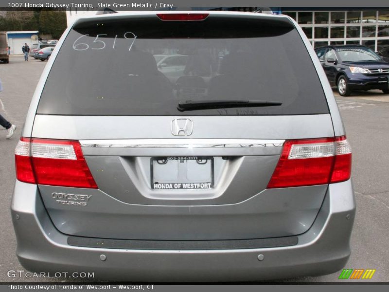 Slate Green Metallic / Gray 2007 Honda Odyssey Touring