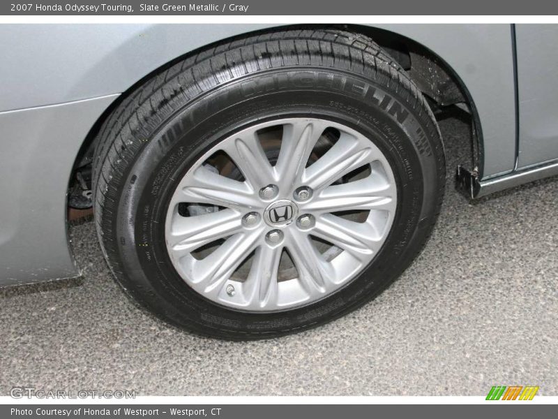 Slate Green Metallic / Gray 2007 Honda Odyssey Touring