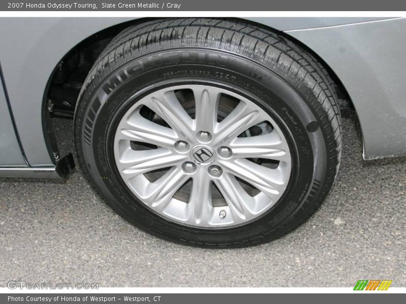 Slate Green Metallic / Gray 2007 Honda Odyssey Touring