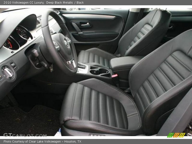 Deep Black Metallic / Black 2010 Volkswagen CC Luxury
