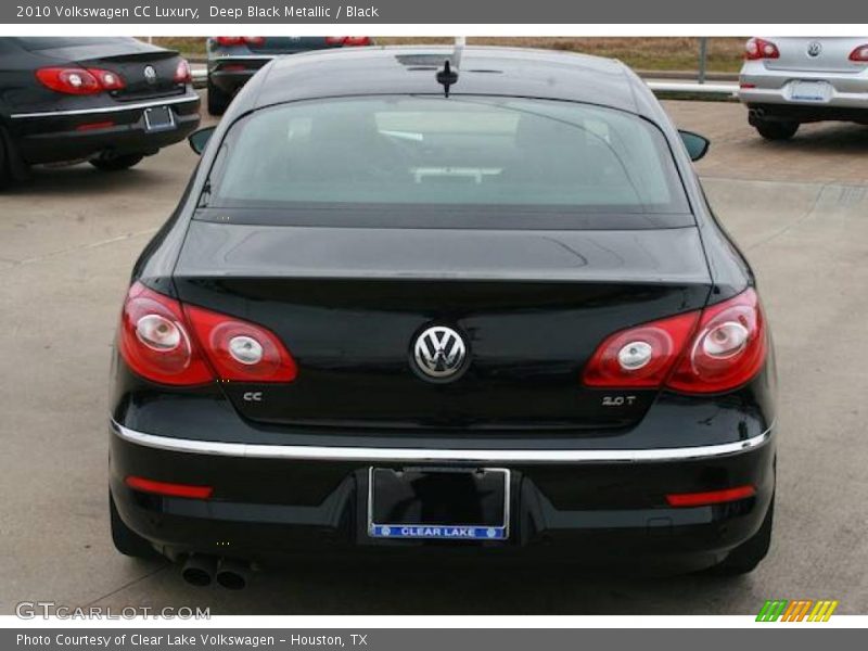 Deep Black Metallic / Black 2010 Volkswagen CC Luxury