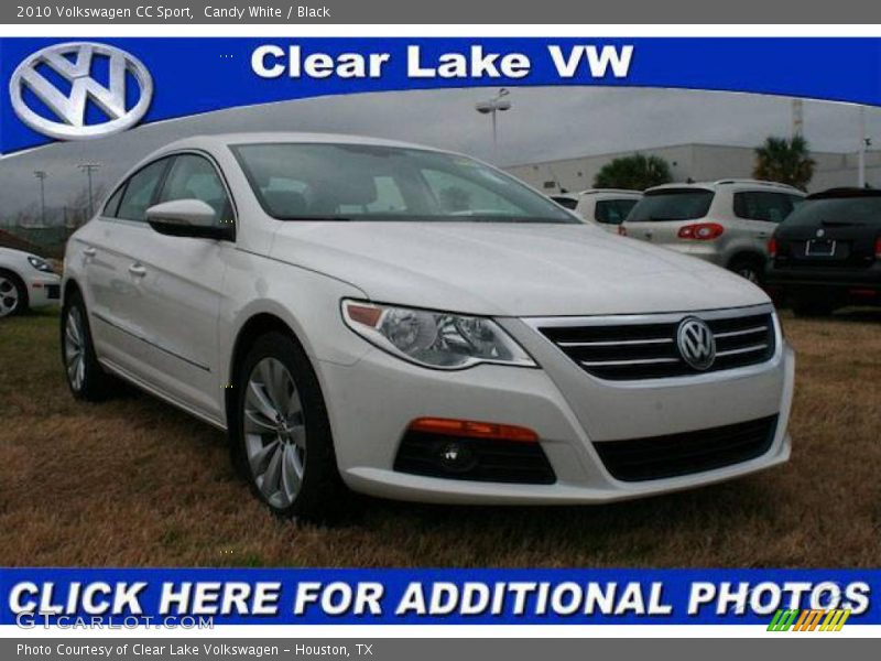Candy White / Black 2010 Volkswagen CC Sport