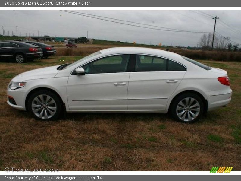 Candy White / Black 2010 Volkswagen CC Sport