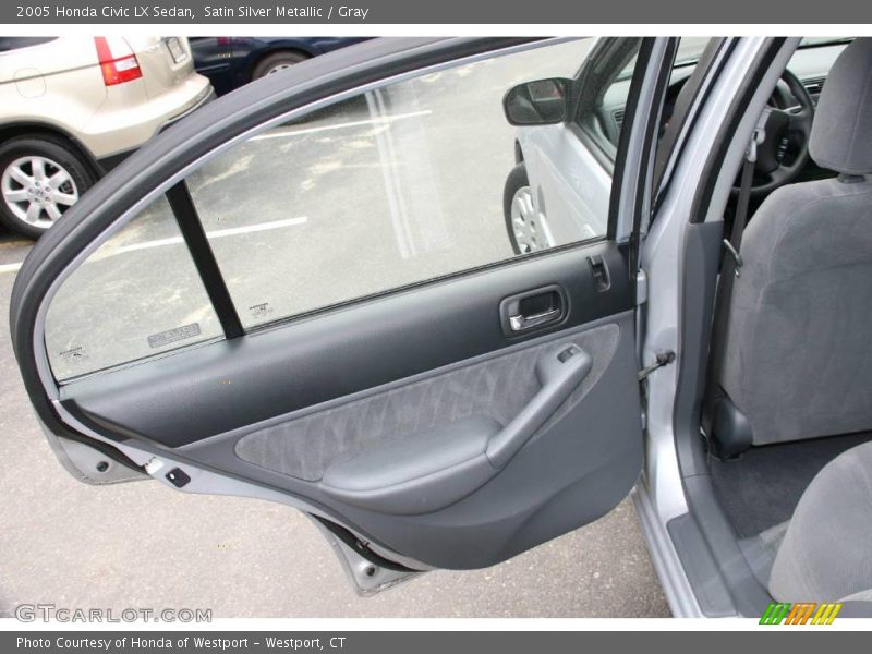 Satin Silver Metallic / Gray 2005 Honda Civic LX Sedan