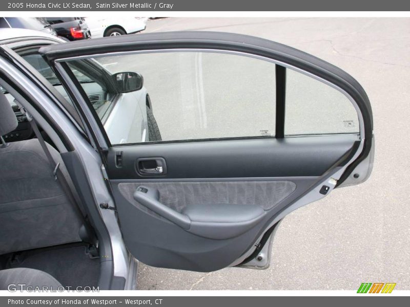 Satin Silver Metallic / Gray 2005 Honda Civic LX Sedan