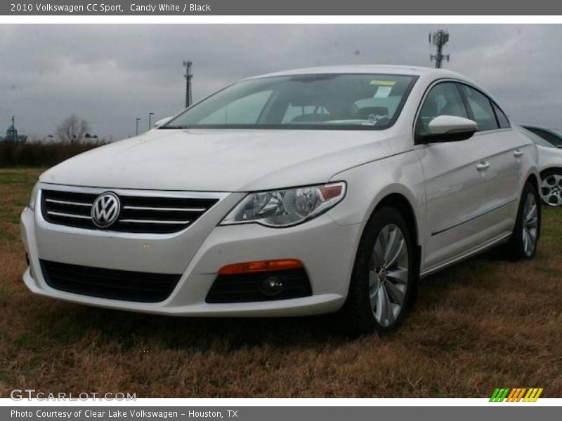 Candy White / Black 2010 Volkswagen CC Sport