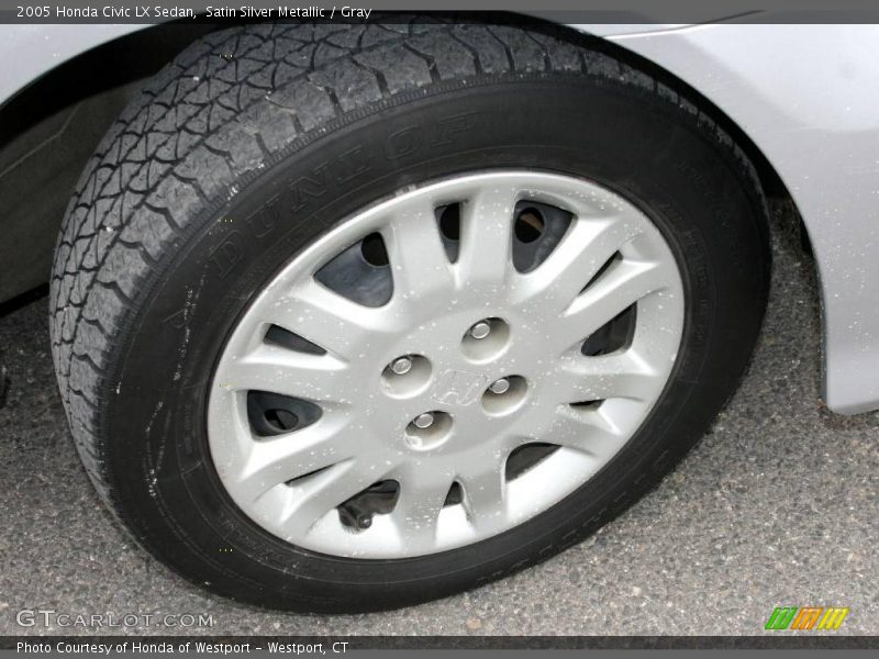 Satin Silver Metallic / Gray 2005 Honda Civic LX Sedan