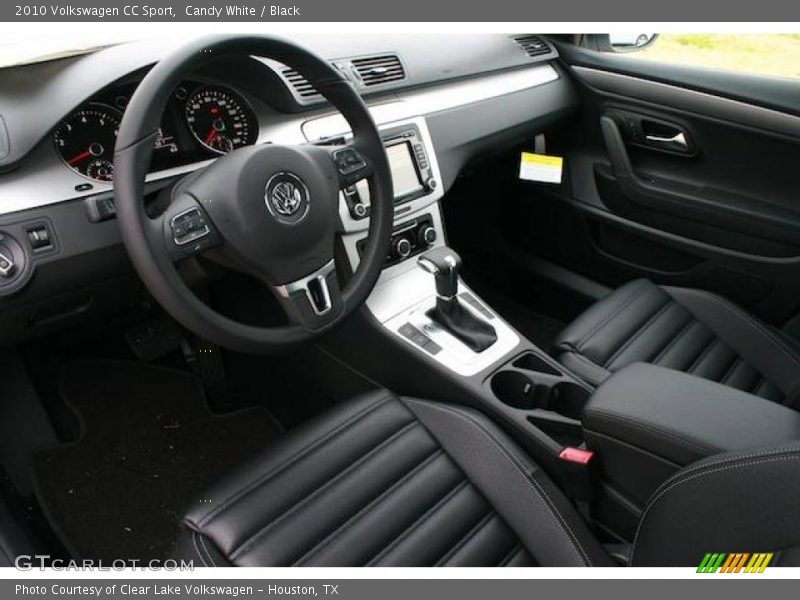 Candy White / Black 2010 Volkswagen CC Sport