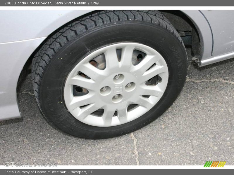 Satin Silver Metallic / Gray 2005 Honda Civic LX Sedan